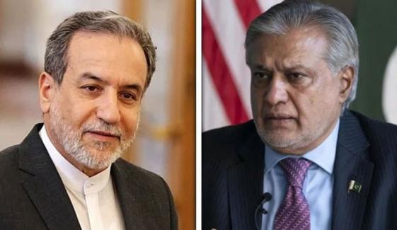 اسحاق ڈار کا ایرانی ہم منصب سے ٹیلیفونک رابطہ، خطے میں امن کے فروغ اور باہمی تعاون پر زور